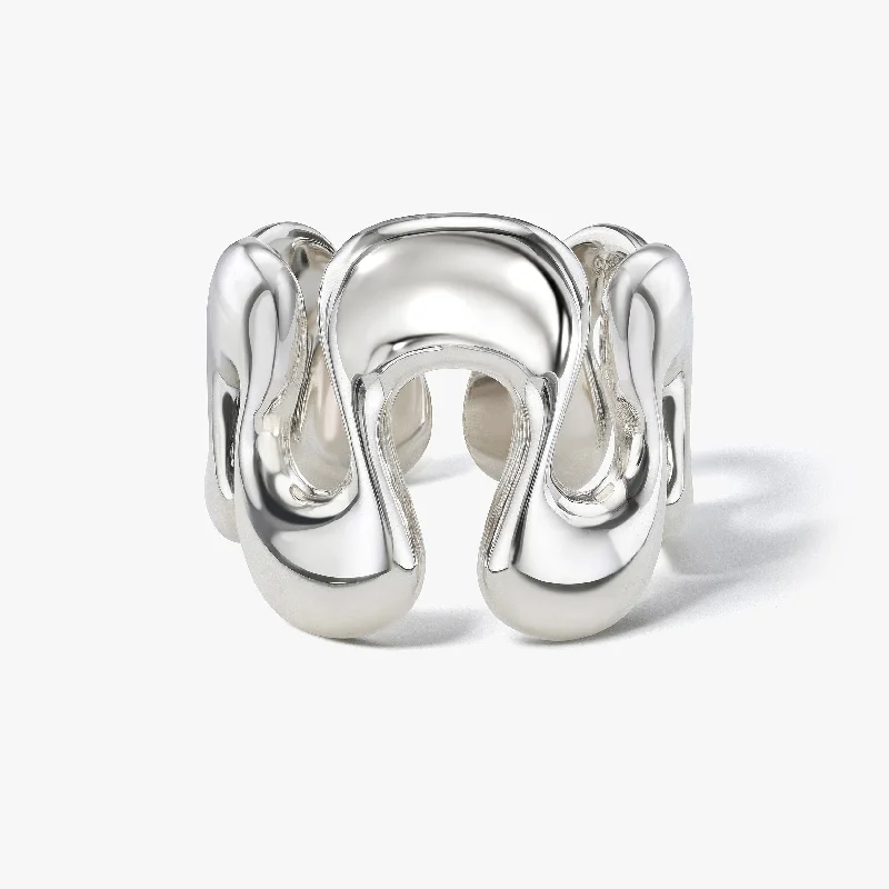 women's high-end rings-Sené Ring, Sterling Silver