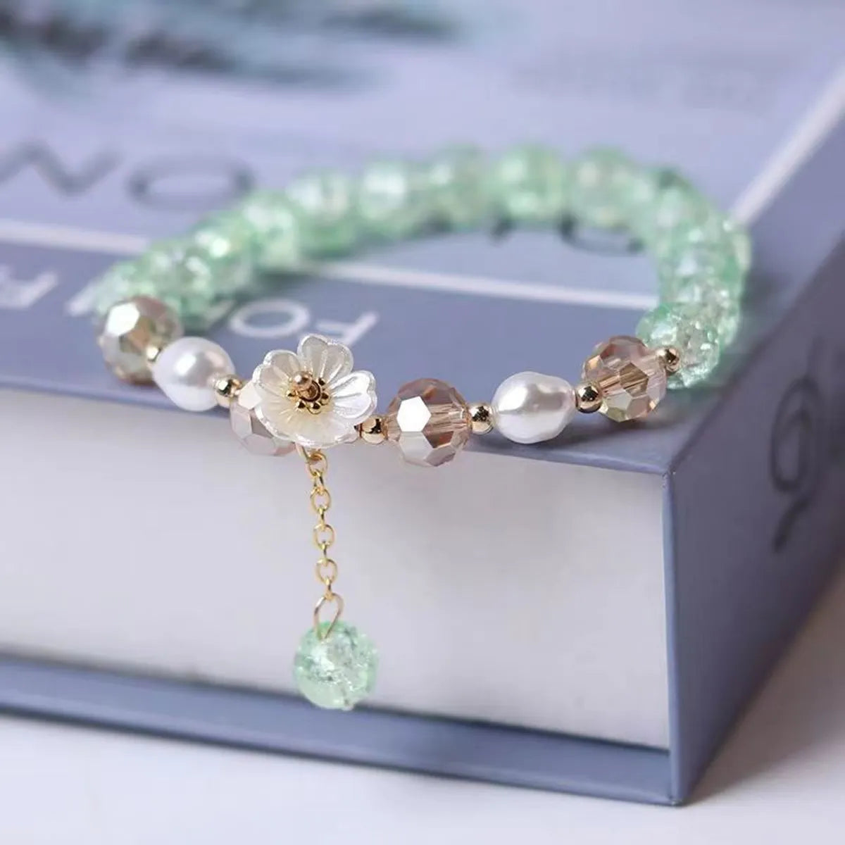 Green Small Flower Bracelet