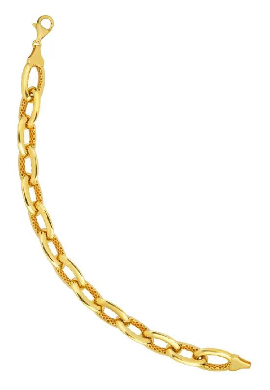 women's trendy bangles-TOMEI Lusso Italia Together Linked Bracelet, Yellow Gold 916