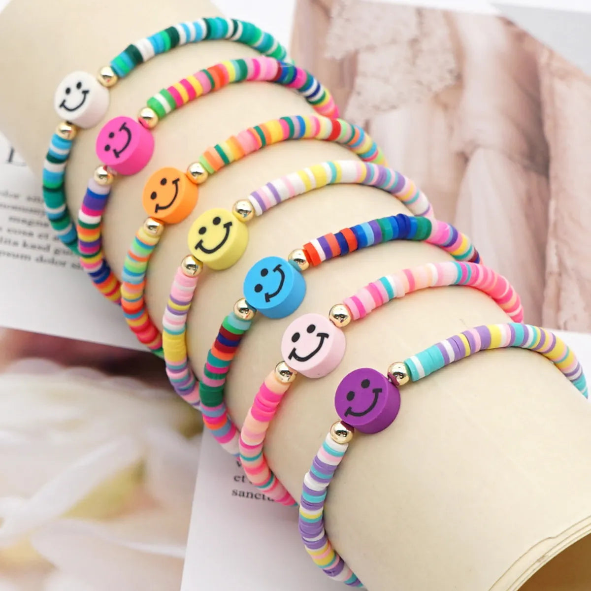 women's beaded bracelets-Bohemian Style Simple Soft  Smile Bracelet