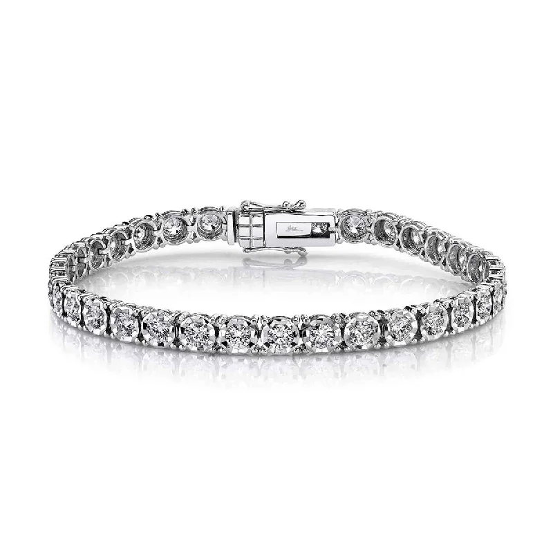 women's hypoallergenic bangles-Shy Creation Diamond Tennis Bracelet