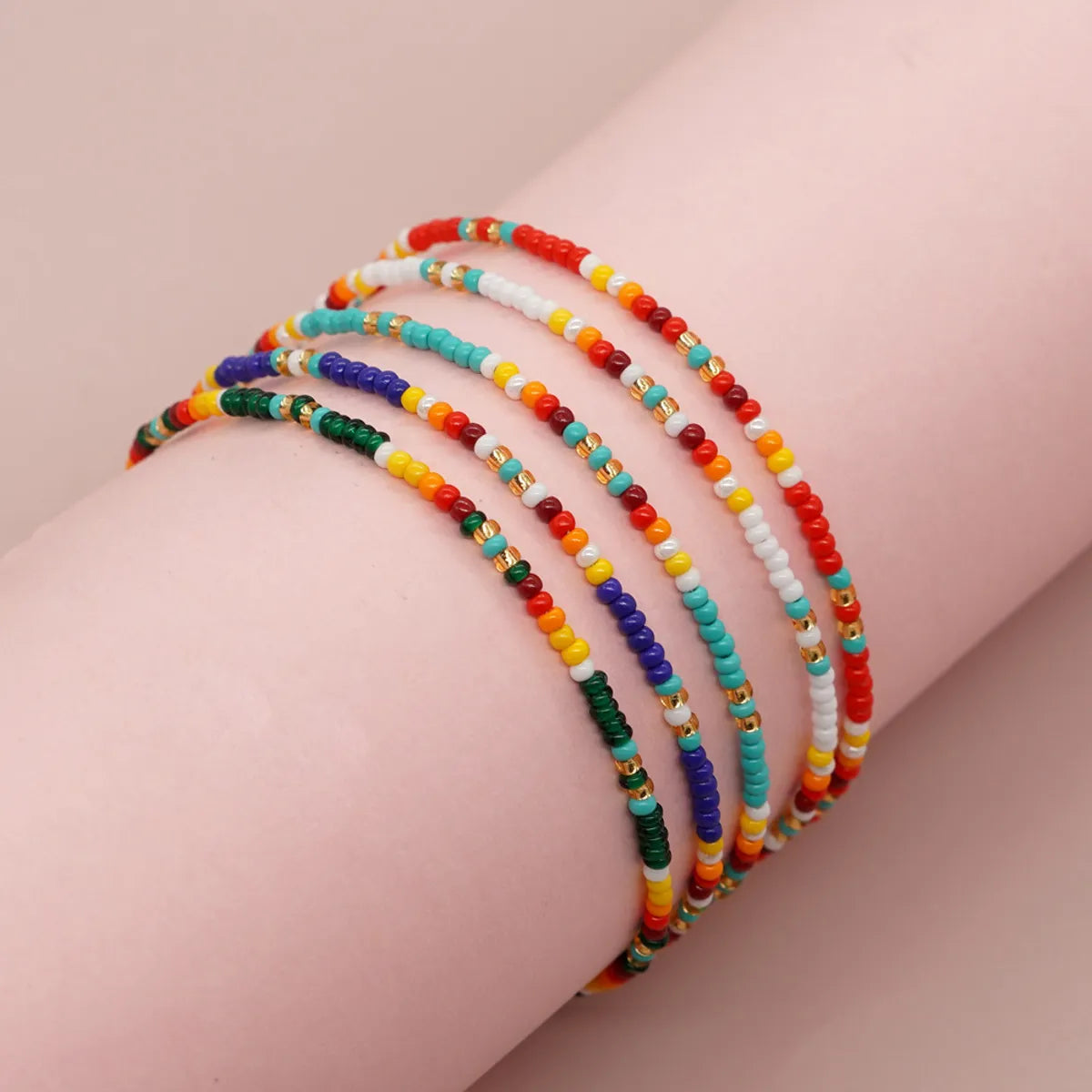 women's bar bracelets-Casual Simple Style Geometric Seed Bead Wholesale Bracelets