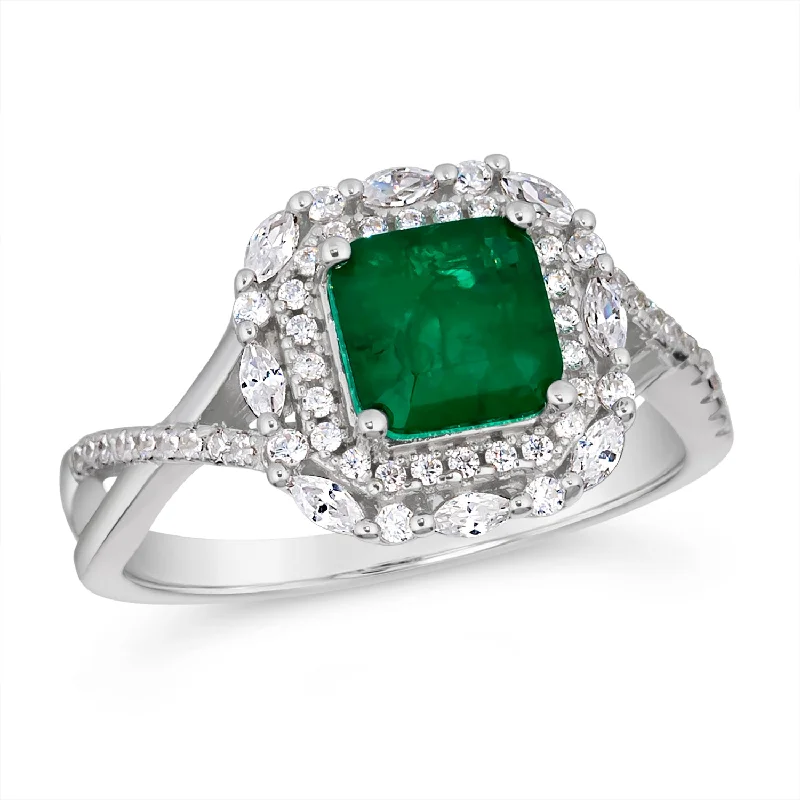 women's protective gemstone rings-Parisian Glamour Ring