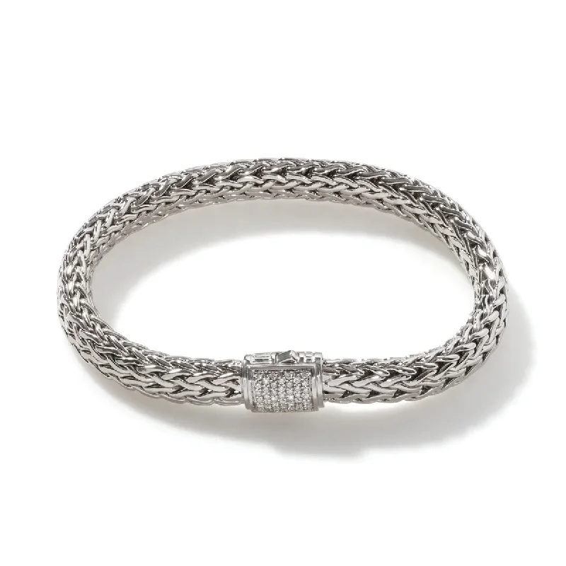 women's spiritual bracelets-John Hardy Icon Bracelet with Diamonds